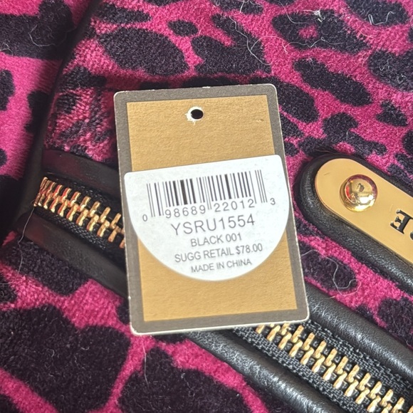 Vintage Y2K Juicy Couture Daydreamer Bag Leopard Purple Print Rare! - Picture 14 of 15